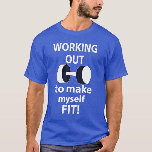 Training Workout Gewichte Training T-Shirt (Vorderseite)