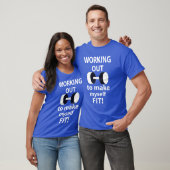 Training Workout Gewichte Training T-Shirt (Unisex)