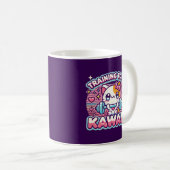 Training zu sein Kawaii - Niedliche Anime Gym Cat Kaffeetasse (VorderseiteRechts)