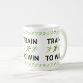 Training zum Spaß beim Laufen Kaffeetasse (VorderseiteRechts)
