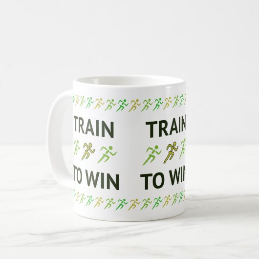 Training zum Spaß beim Laufen Kaffeetasse (Vorderseite Links)