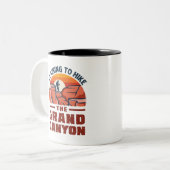 Training zum Wandern im Val Piora Zweifarbige Tasse (Vorderseite Links)