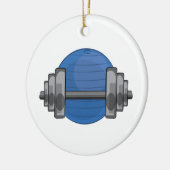 Trainings-Gang Keramik Ornament (Links)