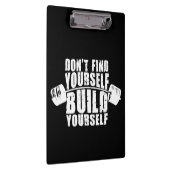 Trainings-Motivation - Gestalt sich - Barbell Klemmbrett (Rechts)