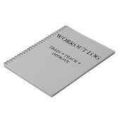 Trainings-Tracker & Trainingsjournal Notizblock (Linke Seite)