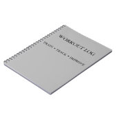 Trainings-Tracker & Trainingsjournal Notizblock (Linke Seite)