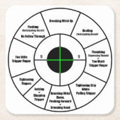 Trainings-Ziel Rechteckiger Pappuntersetzer (Vorderseite)
