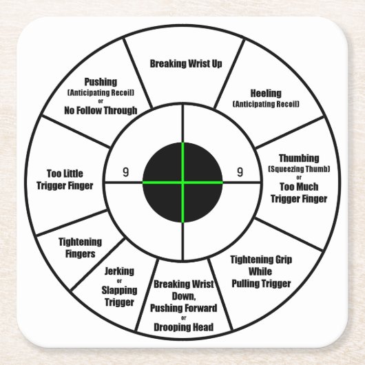 Trainings-Ziel Rechteckiger Pappuntersetzer (Vorderseite)