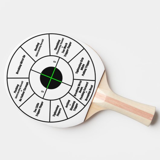 Trainings-Ziel Tischtennis Schläger (Seitenansicht)
