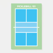Trainingsbus für Pickleball Courts mit Top-View Post-it Klebezettel (Vorderseite)