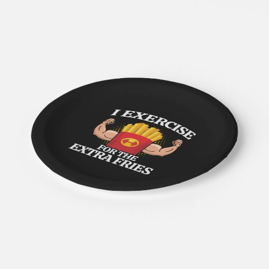 Trainingsfreunde - Funny Workout Fitness Meme Pappteller (Schrägansicht)