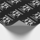 Trainingsgerät für Fitness Geschenkpapier (Ecke)