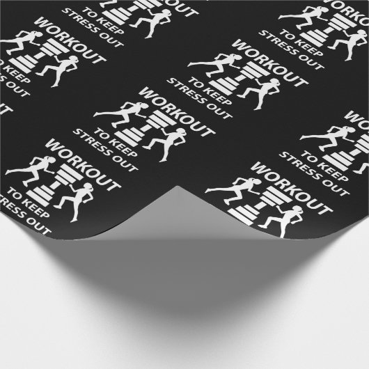 Trainingsgerät für Fitness Geschenkpapier (Ecke)