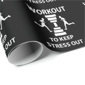 Trainingsgerät für Fitness Geschenkpapier (Rolleneckpunkt)