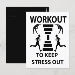 Trainingsgerät für Fitness Postkarte