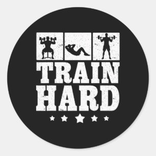 Trainingsgewicht Tra für die Fitness von Hard Grap Runder Aufkleber