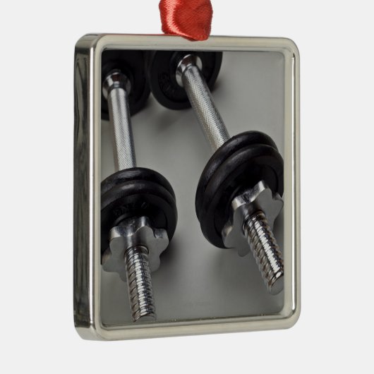 Trainingsgewichte Silbernes Ornament (Rechts)