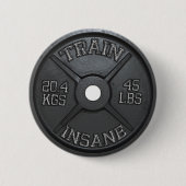 Trainingsinne (Barbell Plate) Motivierend Button (Vorderseite)