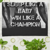 Trainingsmotivation - Ausbildung wie ein Athlet Geschirrtuch (Gefaltet)