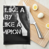 Trainingsmotivation - Ausbildung wie ein Athlet Geschirrtuch (Viertel Falte)