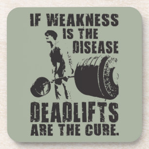 Trainingsmotivation - Deadlift ist die Heilung Untersetzer