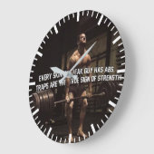 Trainingsmotivation - Fallen - Training Große Wanduhr (Winkel)