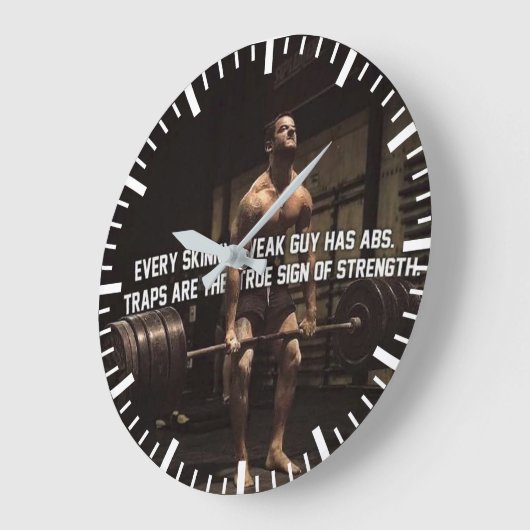 Trainingsmotivation - Fallen - Training Große Wanduhr (Winkel)