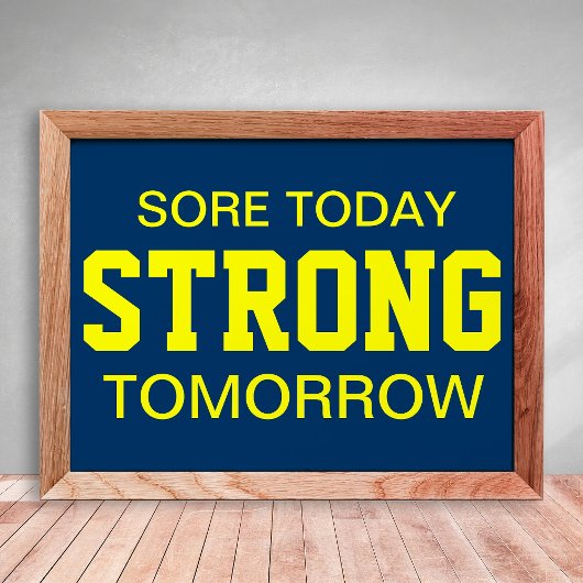 Trainingsmotivation Poster