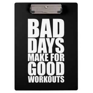 Trainingsmotivation - schlechte Tage machen gute T Klemmbrett