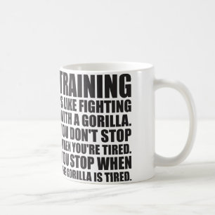 Trainingsmotivation - Training - Kampf gegen Goril Kaffeetasse