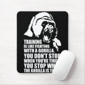 Trainingsmotivation - Training - Kampf gegen Goril Mousepad (Mit Mouse)