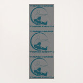 Trainingsshirt, Train hard, train dirty Motivation Yogamatte (Rückseite)