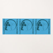 Trainingsshirt, Train hard, train dirty Motivation Yogamatte (Vorderseite (Horizontal))