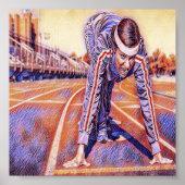 Trainingssportler Poster (Vorne)