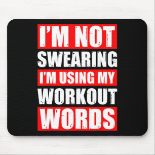 Trainingssprache Sportym Witzige Bodybuilding Mousepad