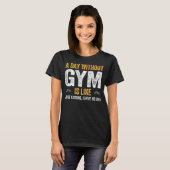 Trainingsübungen für die GYM-Fitness, Gewichtheber T-Shirt (Vorne ganz)