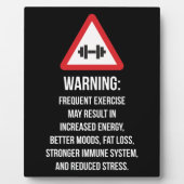 Trainingsvorteile - Warnung - Motivierend Training Fotoplatte (Vorderseite)