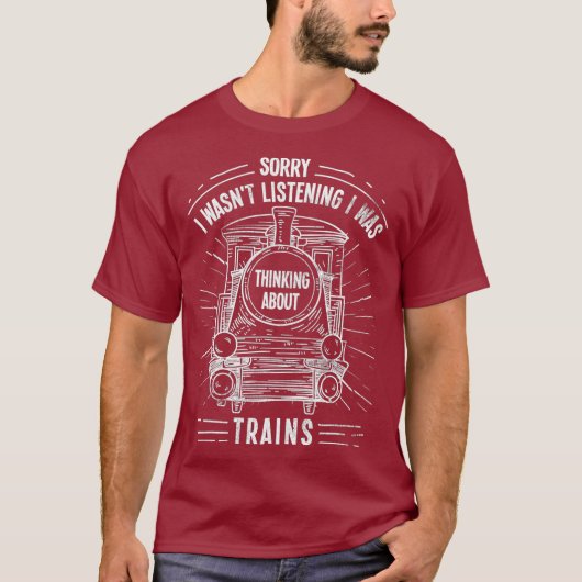Trains Collector Railroad Conductor Model Train T-Shirt (Vorderseite)