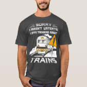 Trains Collector Railroad Conductor Model Train T-Shirt (Vorderseite)