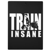 TRAINSANE - Aufzug - Gymnastiktraining Motivierend Klemmbrett (Rückseite)