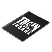 TRAINSANE - Aufzug - Gymnastiktraining Motivierend Notizblock (Linke Seite)