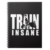TRAINSANE - Aufzug - Gymnastiktraining Motivierend Notizblock (Vorderseite)