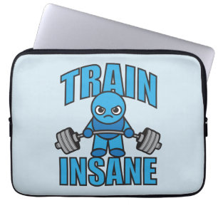 TRAINSANE Kawaii Weightlifter Deadlift Workout Laptopschutzhülle