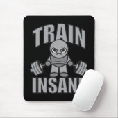 TRAINSANE - Workout Cartoon Anime Motivierend Mousepad (Mit Mouse)
