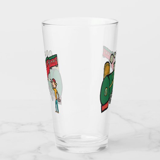 Trainspotieren Glas (Links)