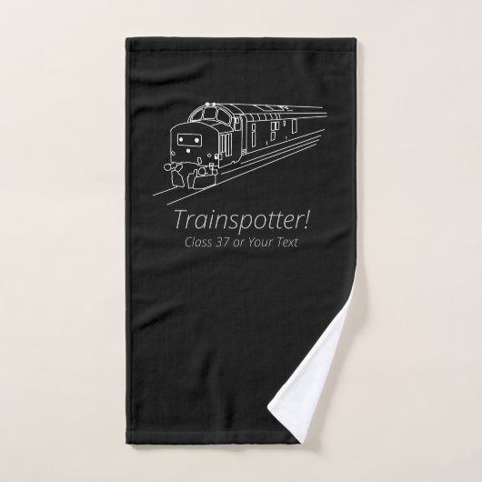 Trainspotter Klasse 37 Railfan UK Railway Diesel Handtuch (Handtuch)