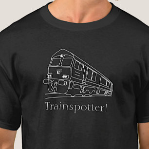 Trainspotter Train Spotter Railfan UK Bahn T-Shirt