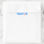 TRAITOR Obama Runder Aufkleber (Tasche)