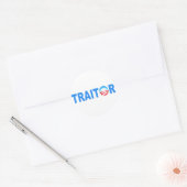 TRAITOR Obama Runder Aufkleber (Umschlag)