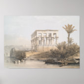 Trajans Kiosk, hypaethral Tempel in Philae Egypt Poster (Vorne)